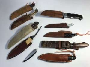 様々な種類のナイフ